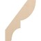 Ekena Millwork 3-inch W x 18-inch D x 24-inch H Ridgewood Rough Cedar Woodgrain TimberThane Knee Brace, Primed BRCUR03X18X24RIDRCPR - alternate 5